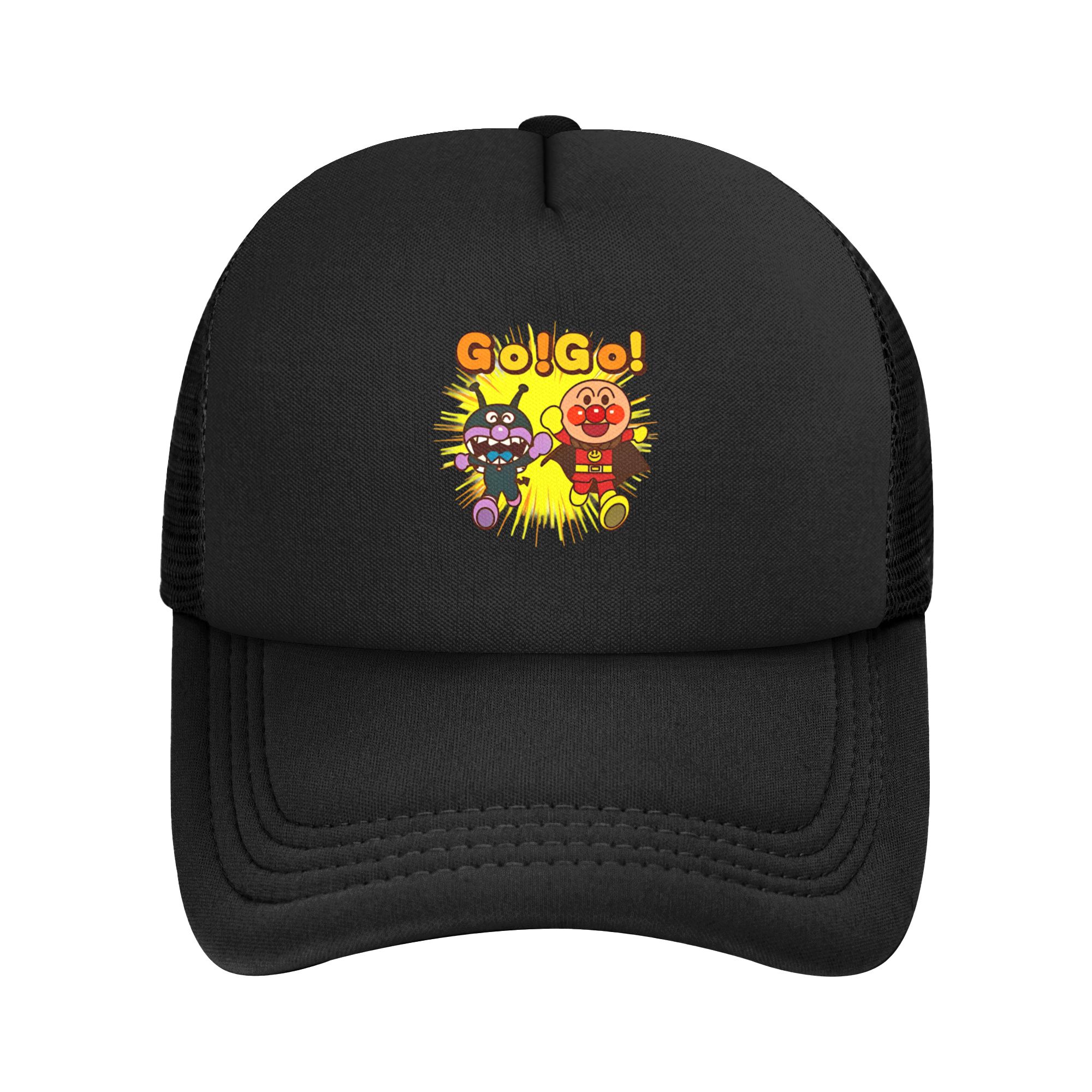Golf Cap Dad - หมวกเบสบอลตาข่าย A-Anpanmans GO GO สำหรับทุกเพศ หมวกคนงาน