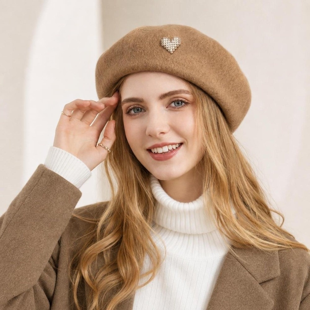 หมวกเบเร่ต์ขนสัตว์สำหรับฤดูหนา - Beret French Wool บทวิจารณ์และราคา