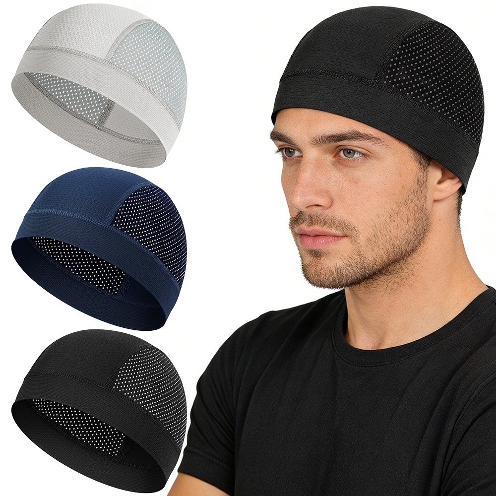 หมวกบีนนี่ตาข่ายบางเบาแบบลำลอง - Skull Cap Helmet Liner บทวิจารณ์และราคา