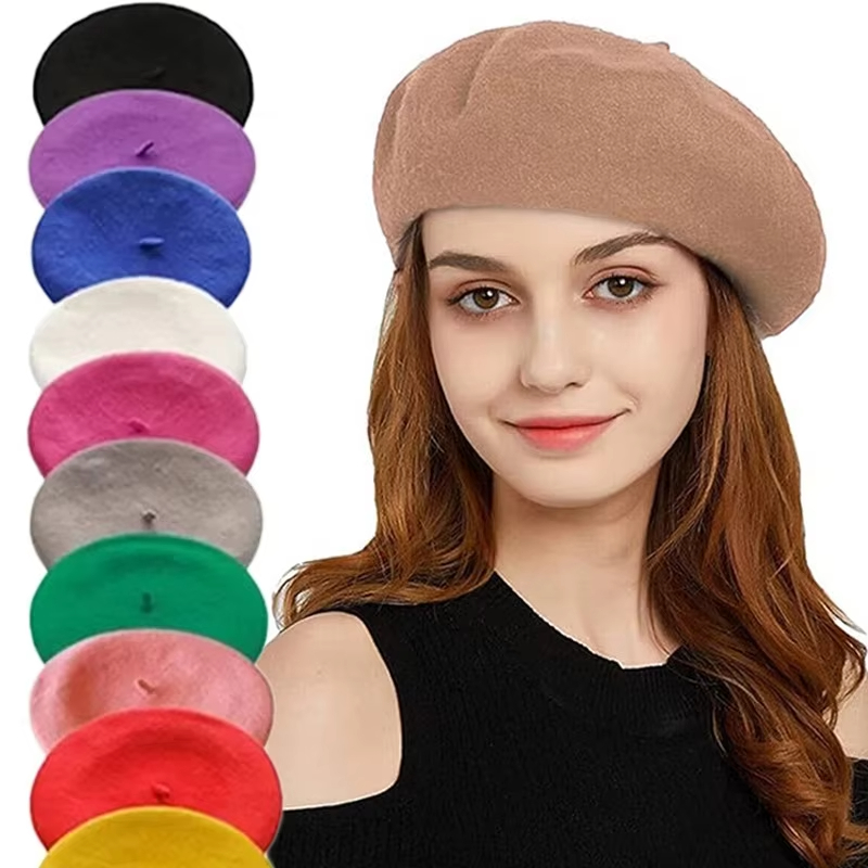 หมวกเบเร่ต์ผ้าขนสัตว์คลาสสิกสำ - Beret French Wool บทวิจารณ์และราคา