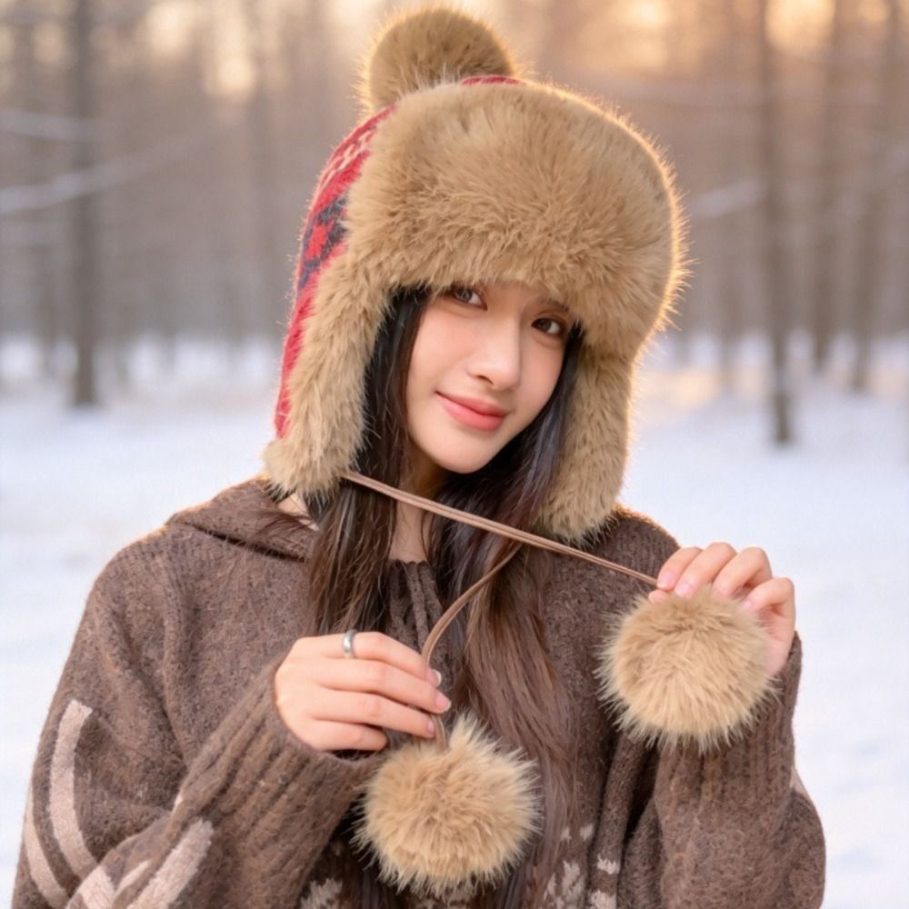หมวกถักโพลีเอสเตอร์มีสไตล์พร้อ - Trapper Hat Ear Flap บทวิจารณ์และราคา