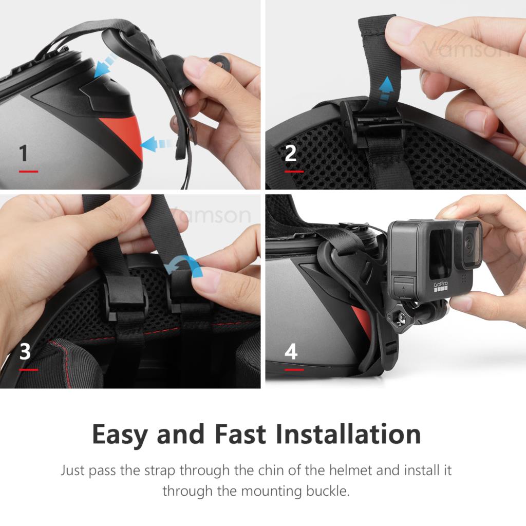 Vamson สําหรับ GoPro HERO 11 1 - Skull Cap Helmet Liner บทวิจารณ์และราคา